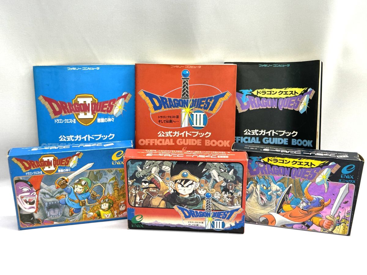 中古】SFC【ドラゴンクエストⅠ・Ⅱ/ドラゴンクエストⅢ(2本)+公式