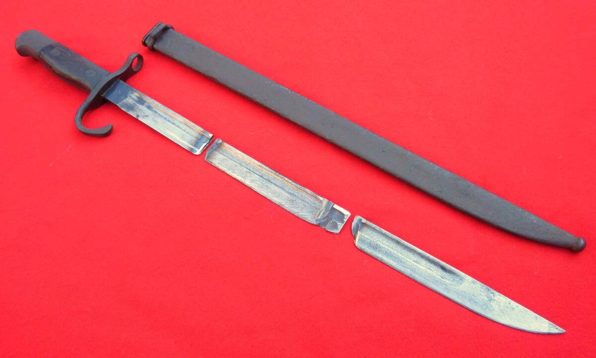 実物 初期型三十年式銃剣 模造アルミ刀身仕込み品 日本軍の落札情報