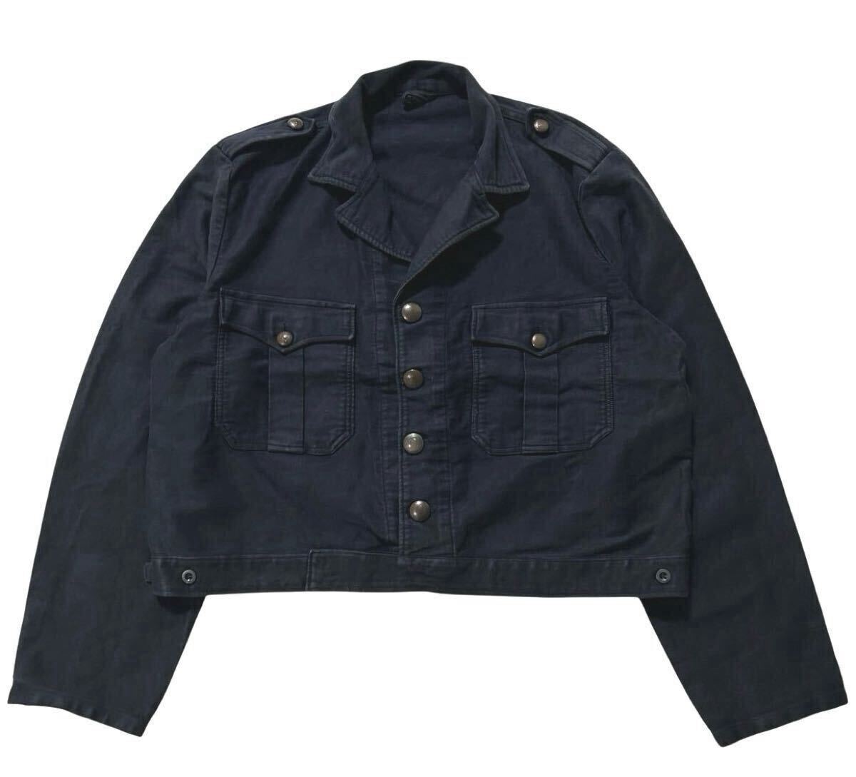 一点物 30s FRENCH VINTAGE パッチワーク モールスキン ジャケット