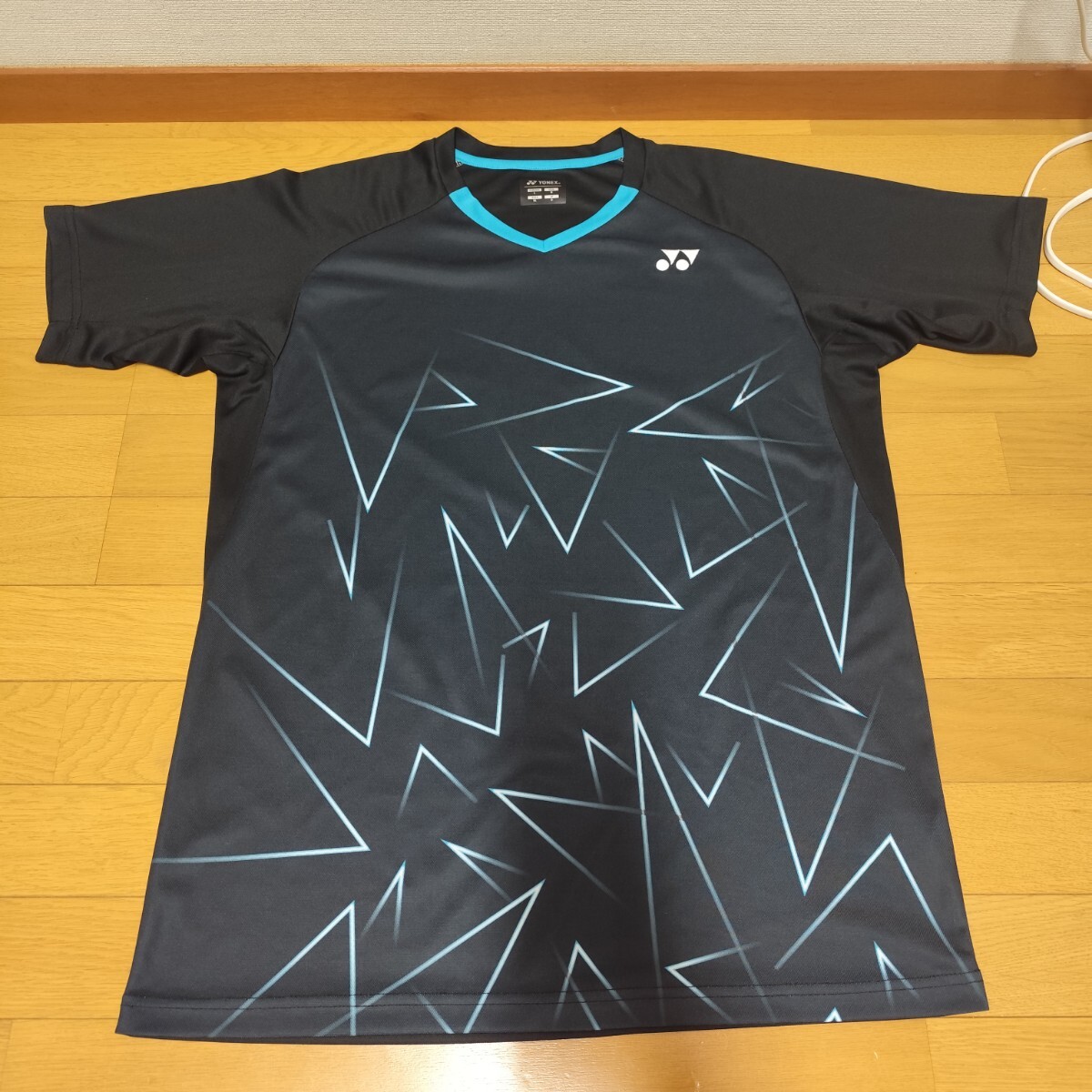 中古】埼玉栄高校 バドミントン部 ユニフォーム 黒橙白 Mサイズの落札