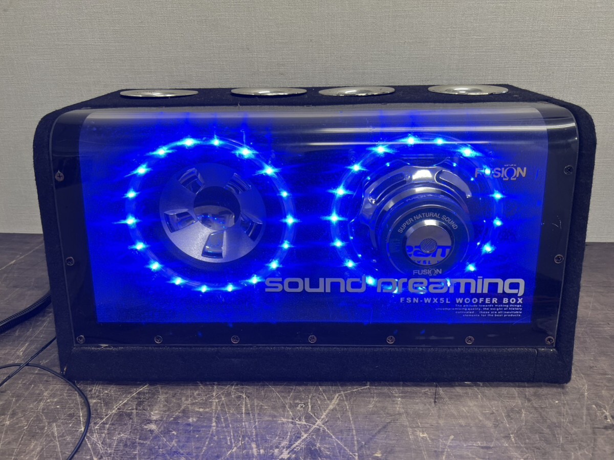 WINZA FSN-WZ12ウーファーボックス 新品】【希少在庫】FUSION 4インチ2発 ウーハーボックス FSN-WZ12の