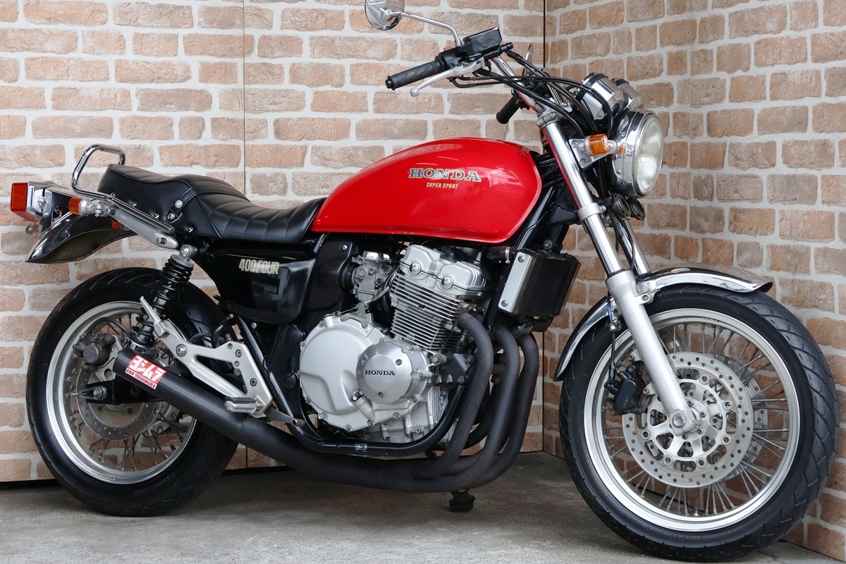 目立った傷や汚れなし】ホーク CB400T 角タンク カスタム 5速キック