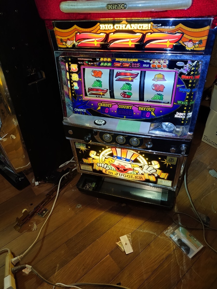 アイムジャグラー EX-C ブラックパネル オートプレイ・自動停止付きの