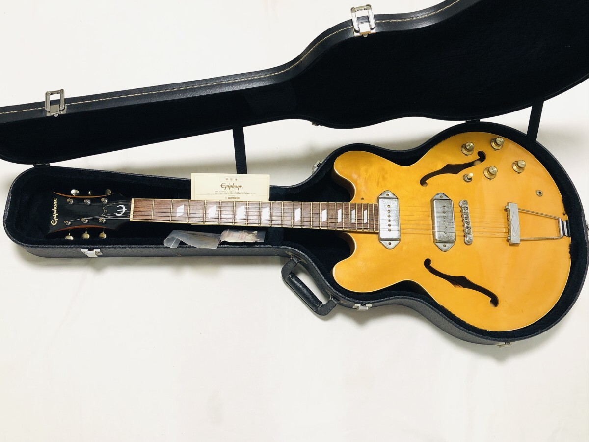 美品 Epiphone CASINO /ナチュラル 日本製 寺田楽器製造5桁シリアル