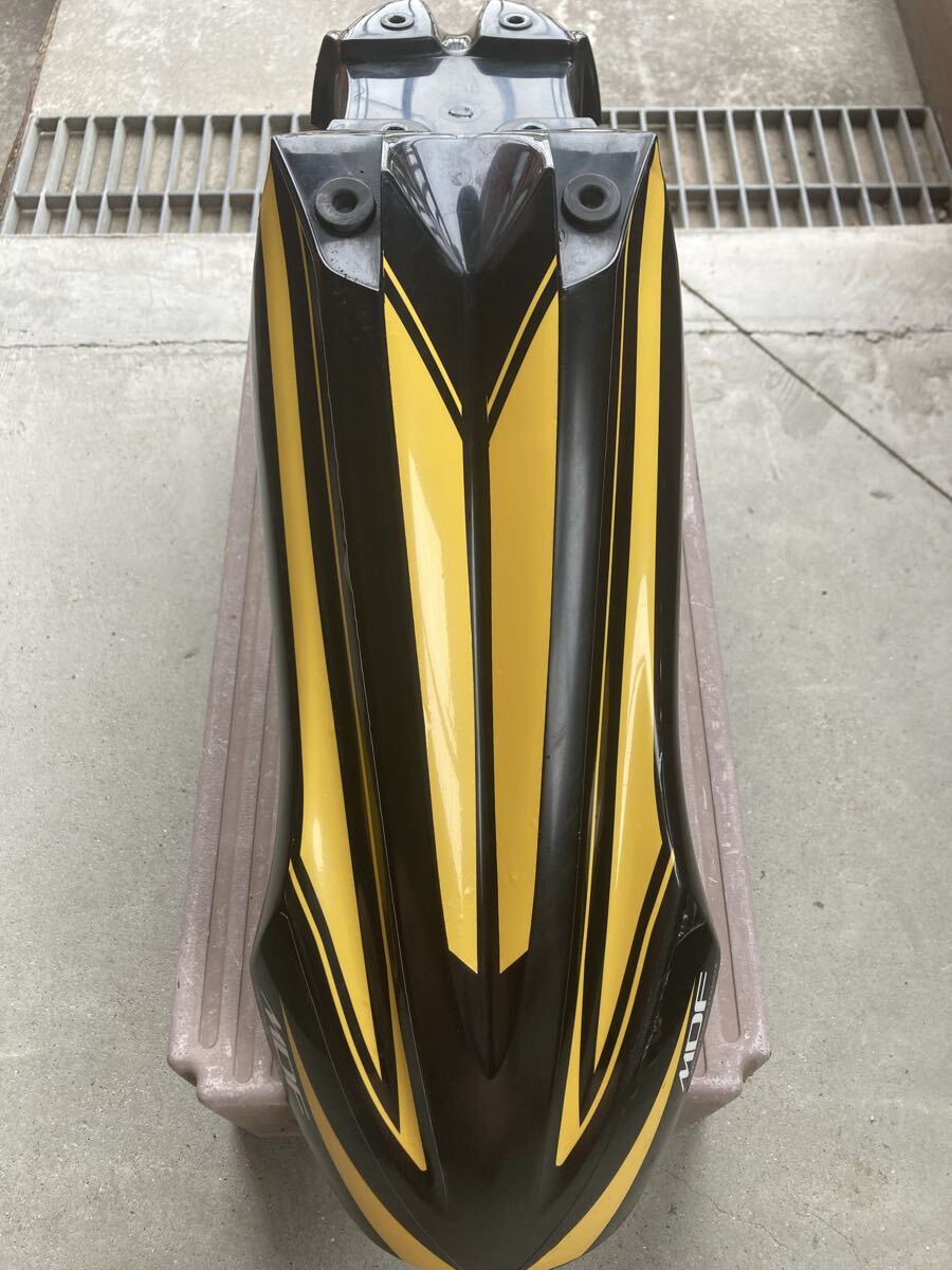 ◎TW200 タンクカバー（モトショップ五郎 FRP 白ゲル ステー付き TW