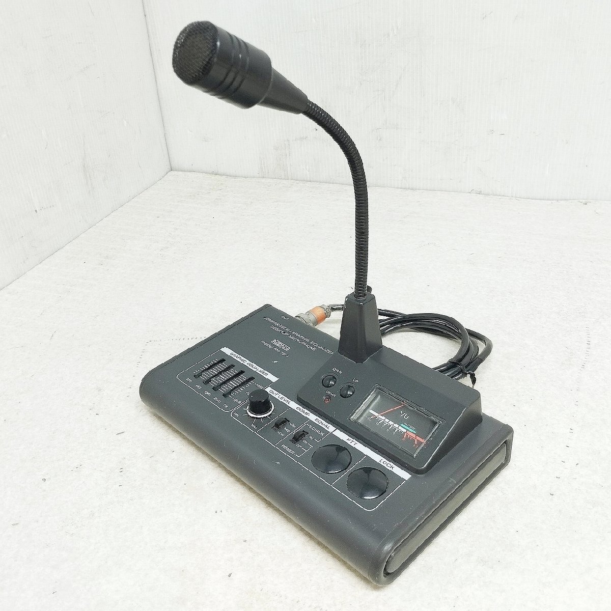 ジャンク アドニス AM-308 スタンドマイク FM/SSB音質切替SW付き 卓上