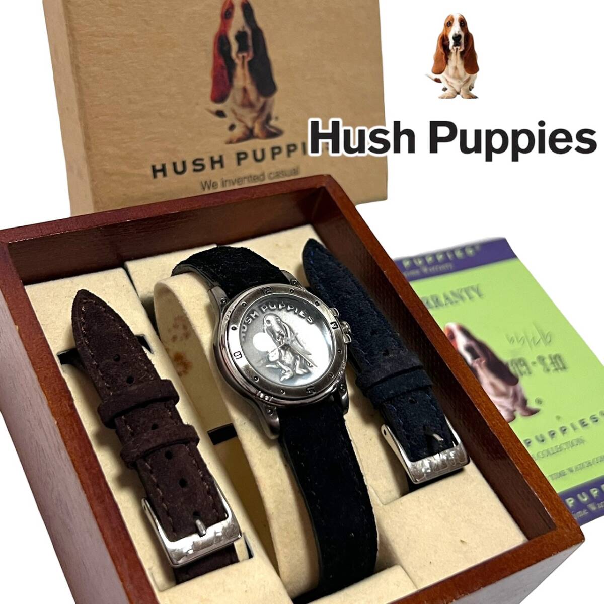 中古】☆ Hush Puppies 店頭用 ぬいぐるみ バセットハウンド ハッシュ