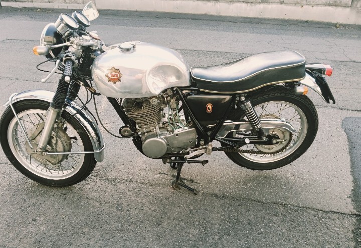 SR400 キタコ ビッグハンマー アルミタンク カフェレーサー 品番104-71