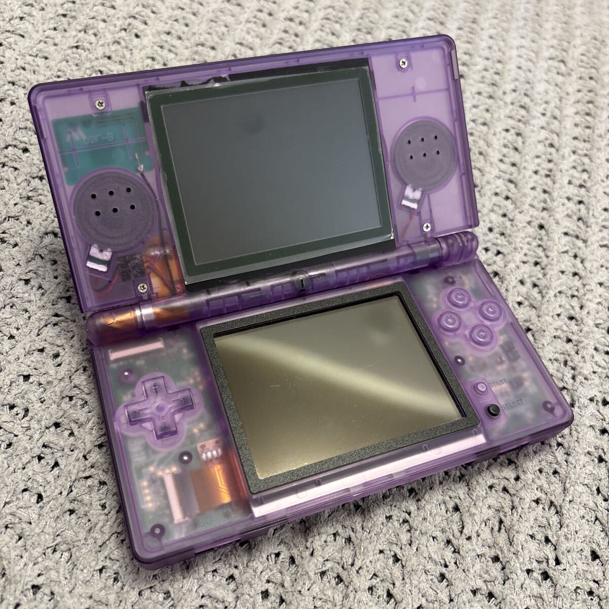 ニンテンドーDS Lite 本体 NDSL カスタム スケルトンカラー レアの落札