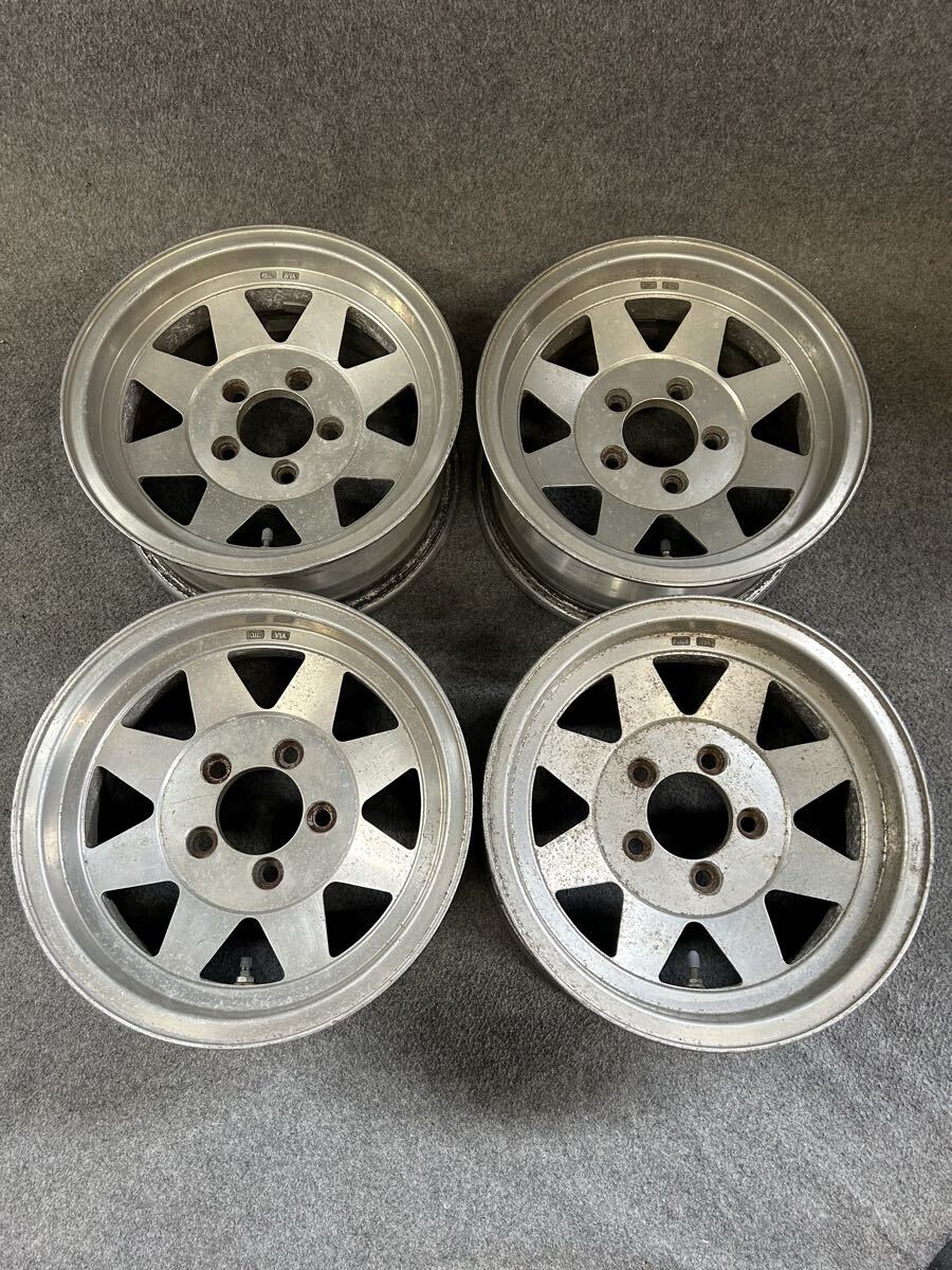 ASAHI 深リム！希少サイズ マッドスポーク4本15×8.5J-27 ジムニー