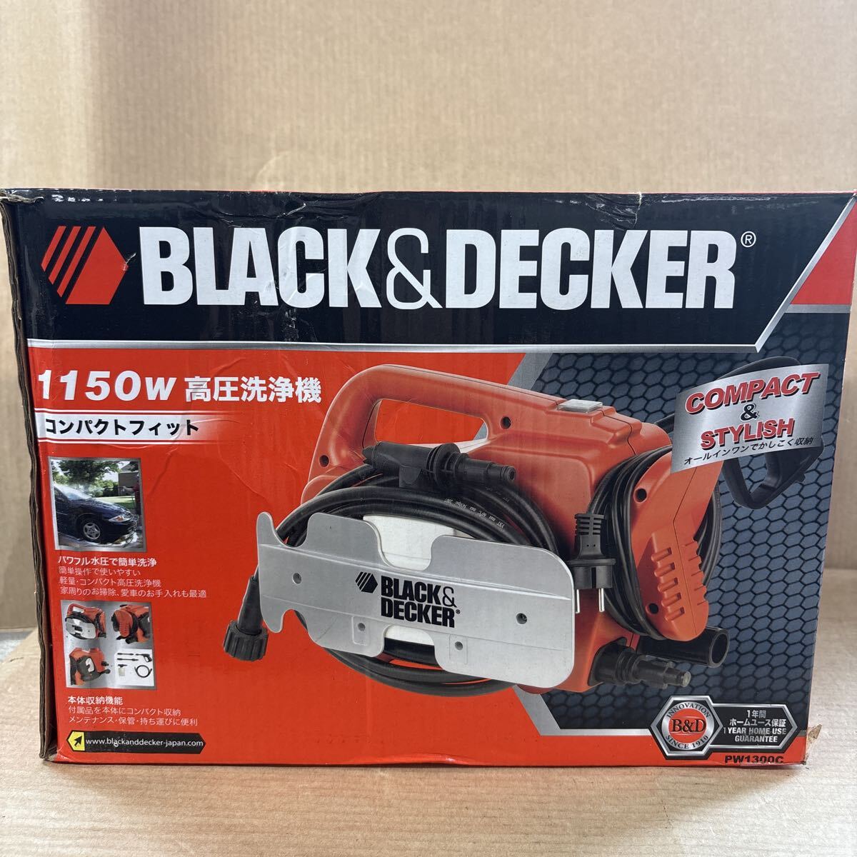 BLACK&DECKER☆1400Wポータブル高圧洗浄機Z-PW1450☆取扱説明書付き