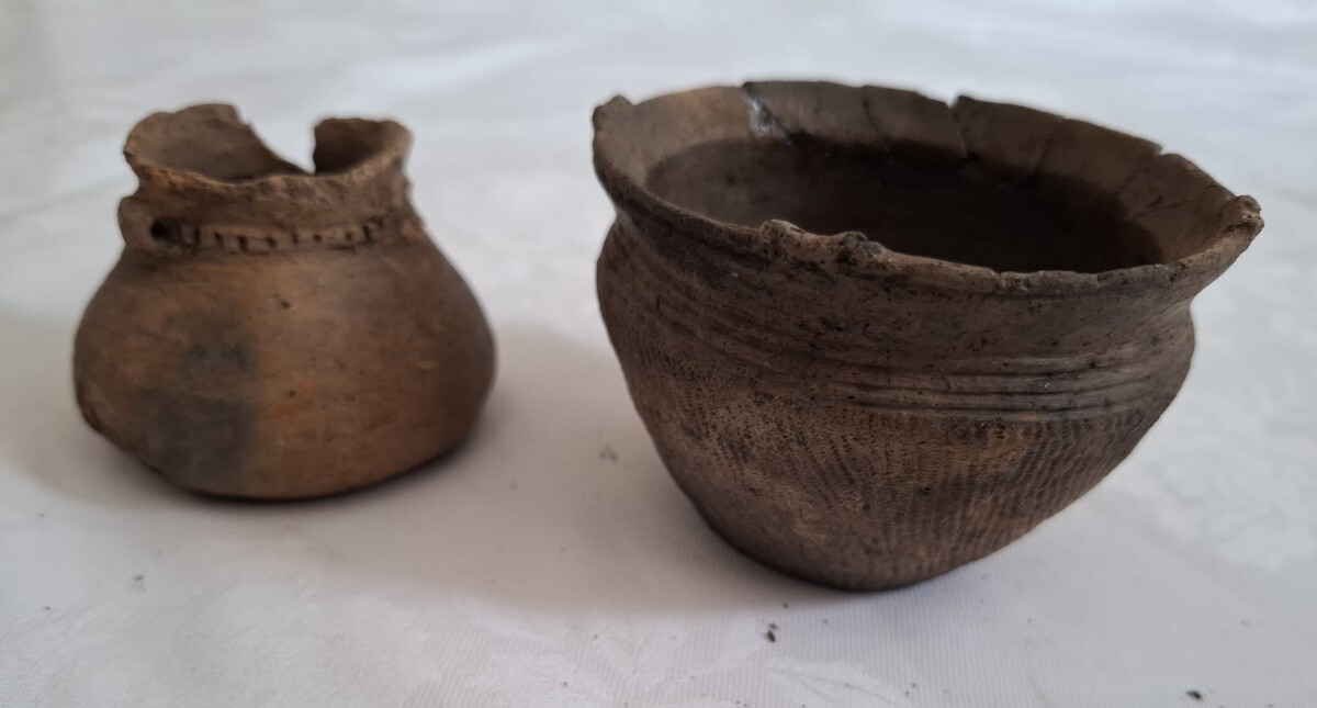 中古】旧家蔵出 縄文土器片? 総重量 1536g まとめてセット 詳細不明 器