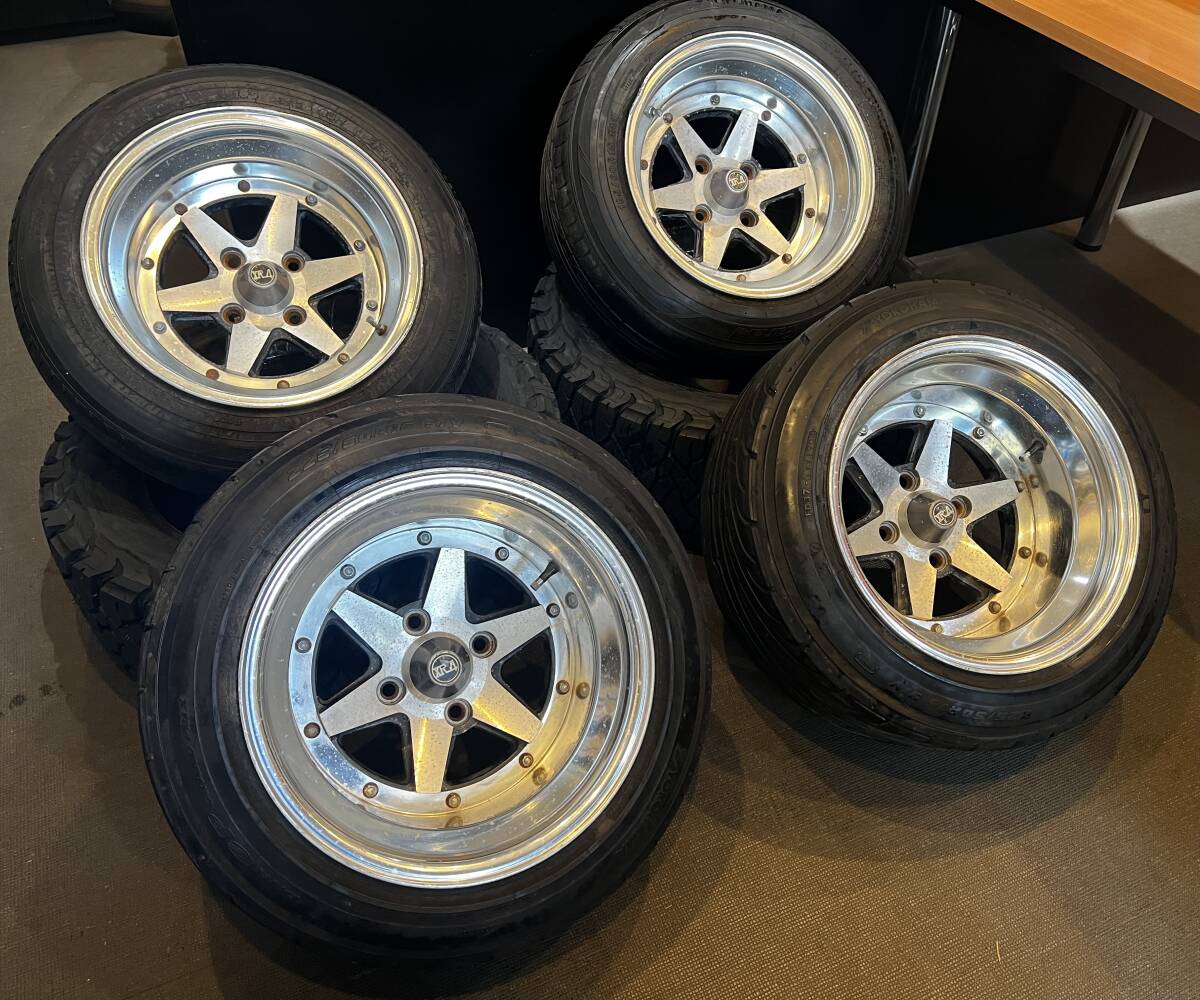 中古】当時物 希少 5穴 8J 10J SSR ロンシャンRX-4 15インチ114.3 4本