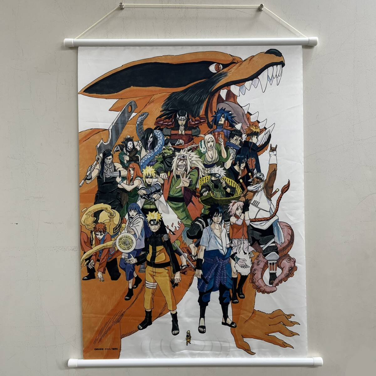 NARUTO 我愛羅 秘伝 Aコース 掛け軸風 タペストリー 当選品の落札情報