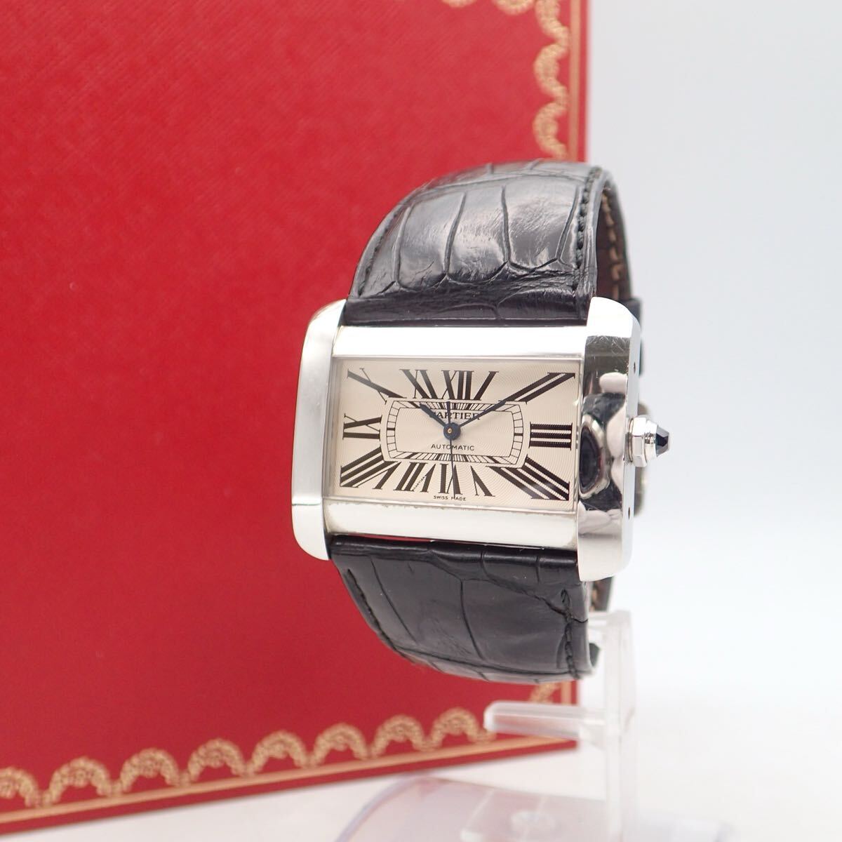 【希少】Cartier　カルティエ　アートデコスタイル デスククロック 純正 希少Cartier カルティエ アートデコスタイル デスククロック 純正