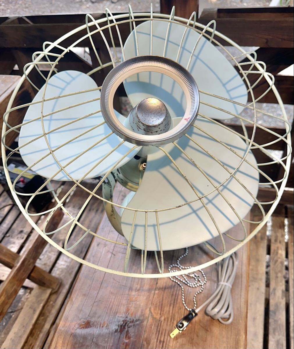 昭和レトロ 三菱扇風機 MITSUBISHI 天井扇 40cm CY40-F2の落札情報詳細
