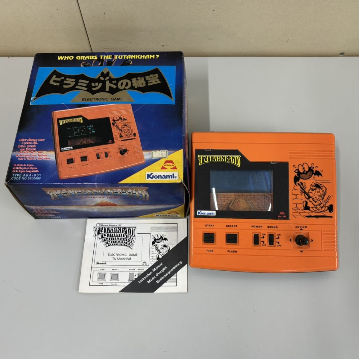 コナミ（KONAMI) ツタンカーム（TUTANKHAM）インスト/取り扱い説明書の