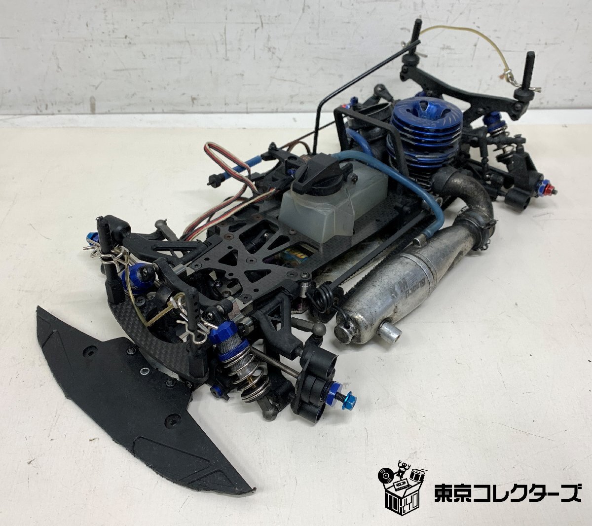 京商 1/10 V-ONE RRR Evo2 シャーシ、O.S.エンジン MAX-12TZ、Futaba