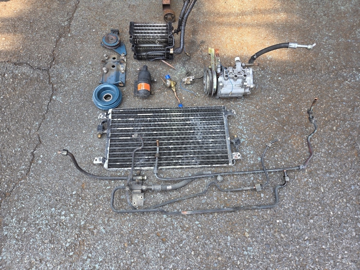 EK9 シビック タイプR 後期 純正 エアコン コンプレッサー エンジン