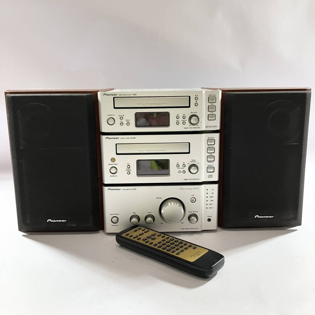 SONY CD/MD/カセットデッキ/AM.FM ミニコンポ HCD-J1MD+RM-SM100W （MD