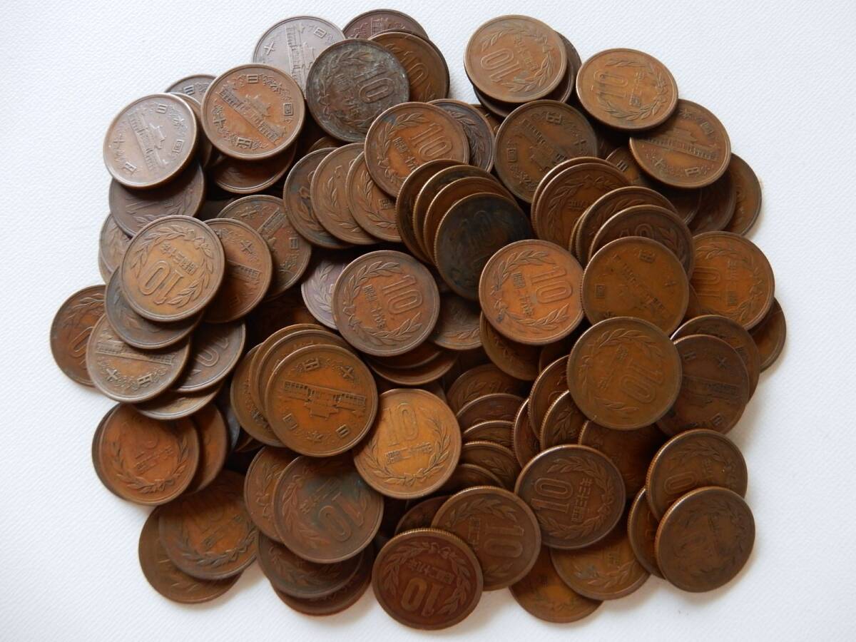 傷や汚れあり】棒金 ロール 十円硬貨 ギザ十 10円硬貨 昭和29年 ギザ10
