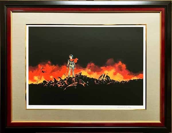 中古】松本零士 スターシャ 限定 シルクスクリーン 版画 宇宙戦艦