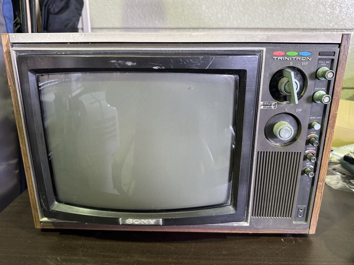 中古】昭和レトロ SONY ブラウン管 テレビ 14インチ トリニトロン KV