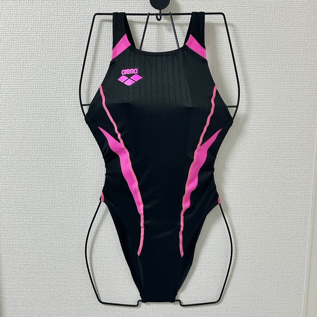 ☆アリーナ FINA承認 ハイレグ 女子 競泳水着 FAR-2507 WC ブラック