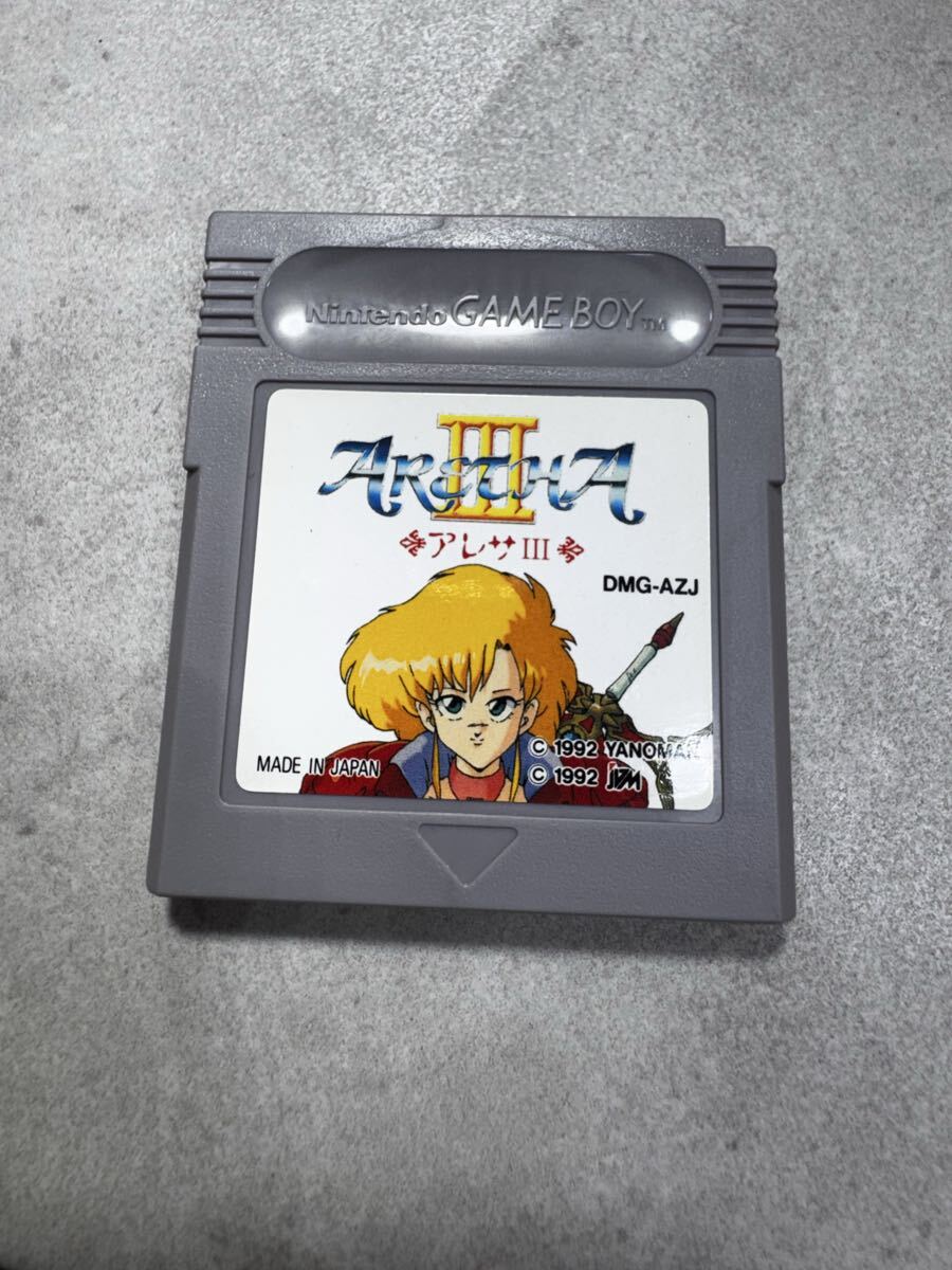 GB ゲームボーイソフト[ARETHAⅢ アレサ3](箱・説明書付き)の落札情報