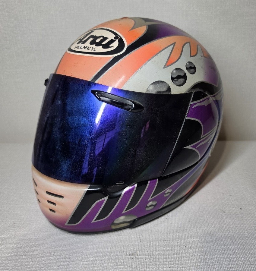 やや傷や汚れあり】当時物 Arai ラパイド 原田哲也 選手 レプリカ