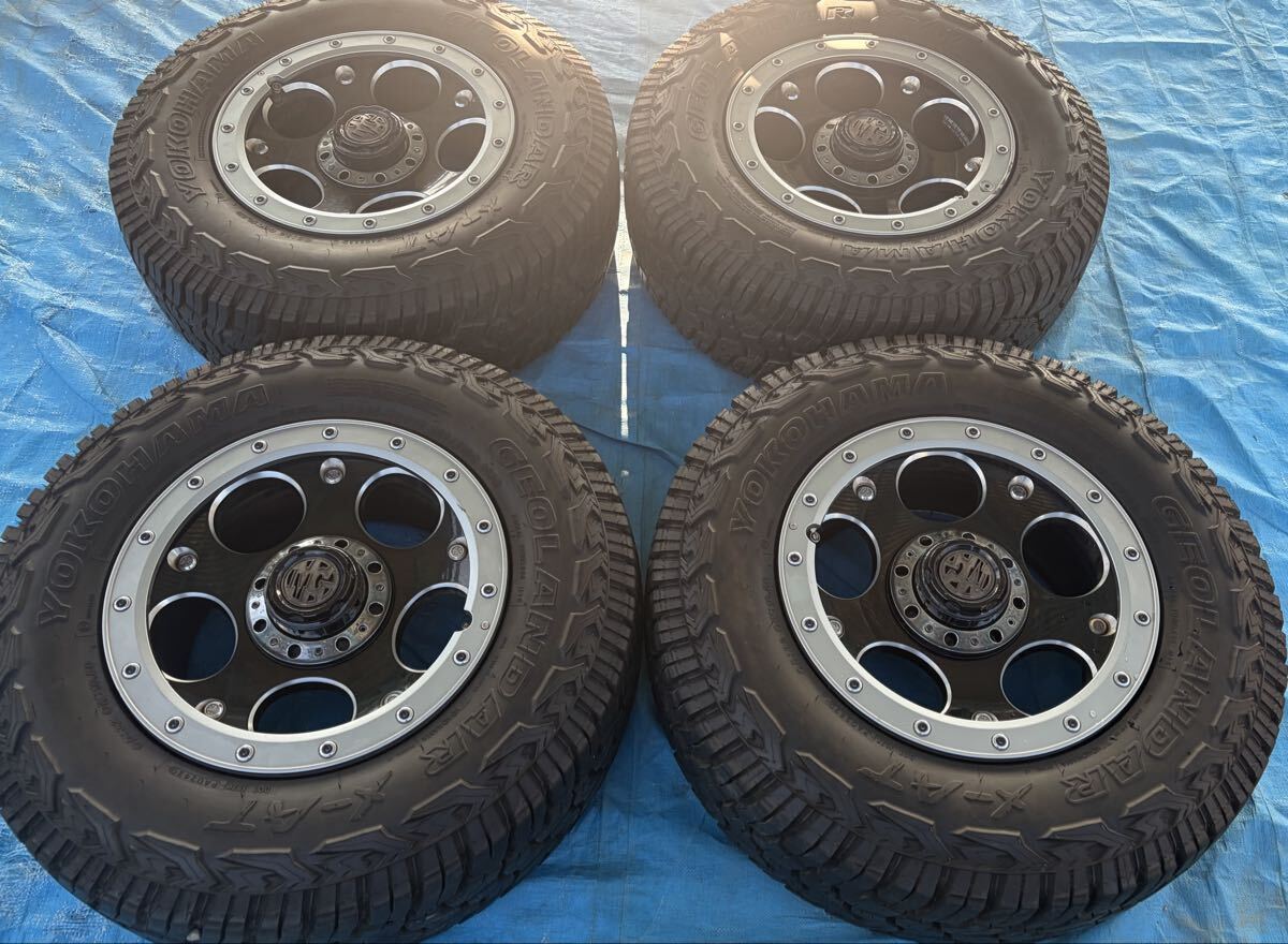 傷や汚れあり】CRIMSON GOJFY 17×7JJ オフセット40 メッキ ホイール 17