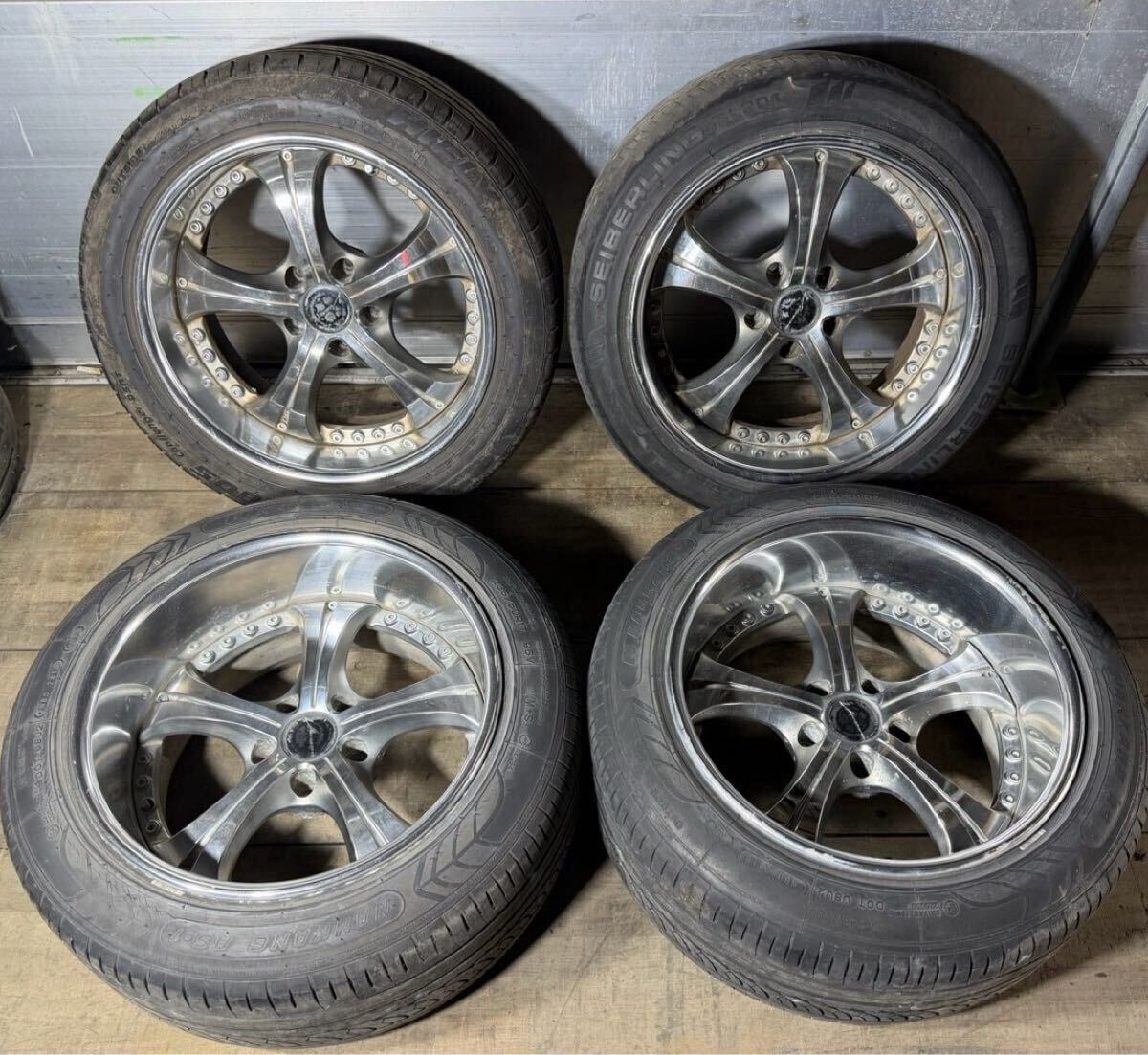 SSR ヴィエナクラージュ18インチタイヤ付き4本セット！中古！の落札