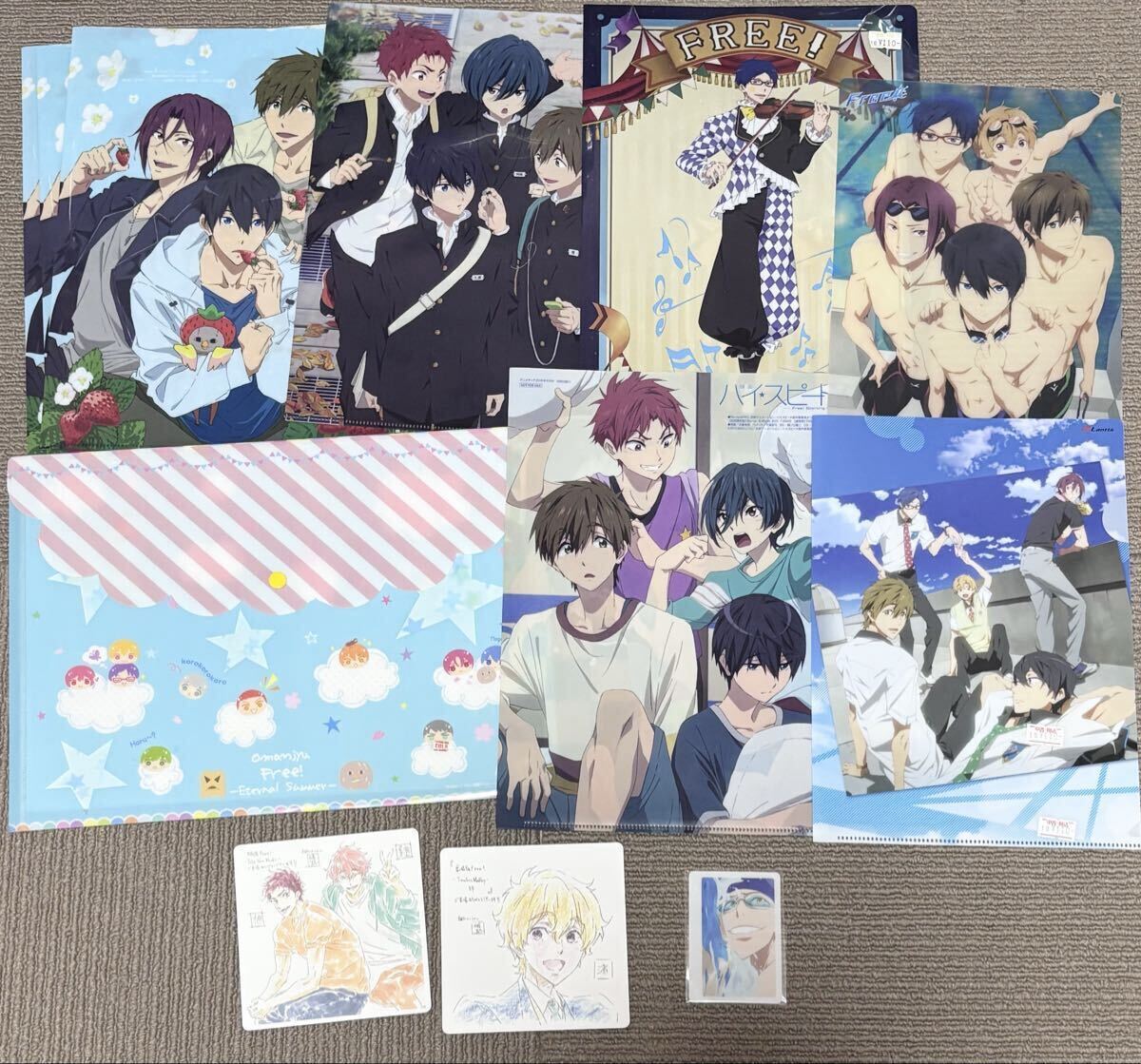 新品】Free! ハイスピード クリアファイル 5枚セット チラシおまけ