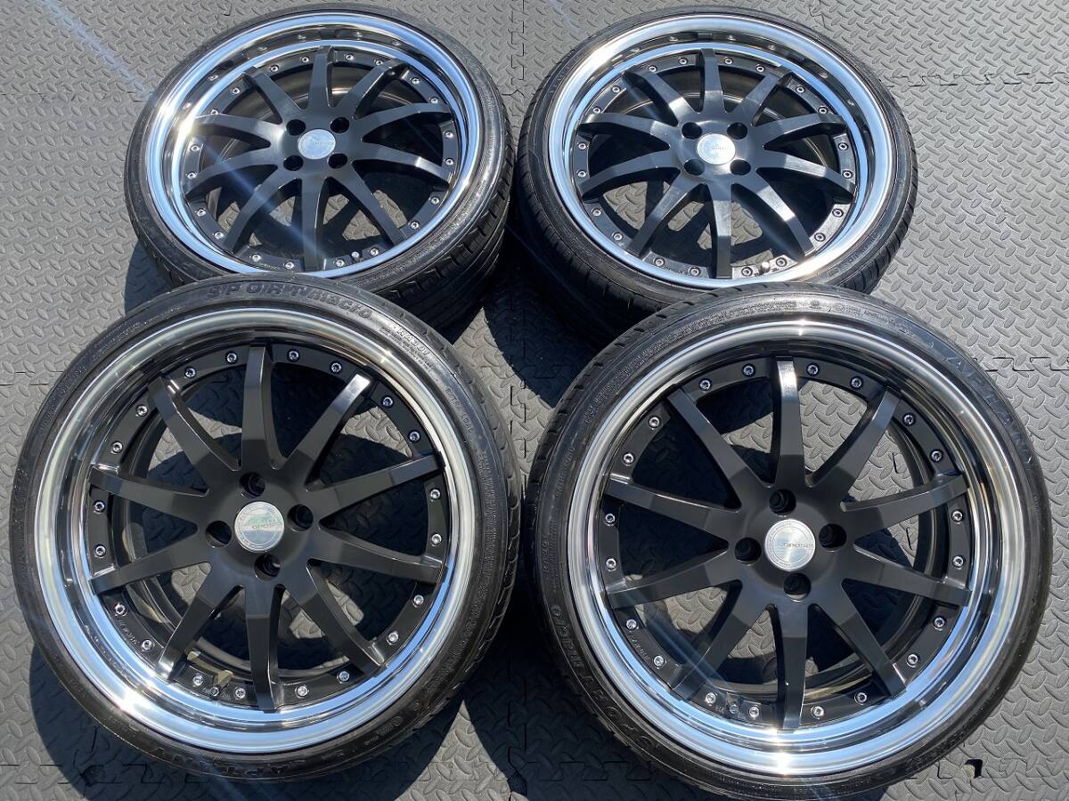 ホンダ純正 15inch 6j × YOKOHAMA 195/55R15 PCD100 4穴 エアウェイブ