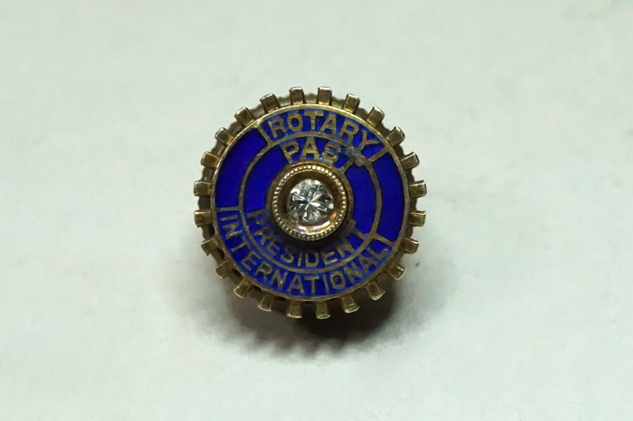 18K ロータリークラブ バッジ 徽章 タイタック バッチ Rotary