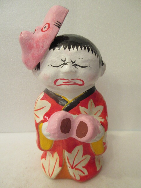 やや傷や汚れあり】【福】 土鈴いろいろ ひょっとこ おかめ 魔除け鬼