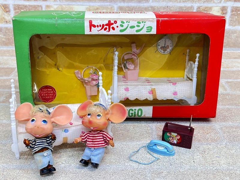 トッポジージョ 風鈴 昭和レトロ プラスチック製　Topo Gigio ○トッポジージョ○Topo Gigio○フィギュア○昭和レトロ○ネズミ