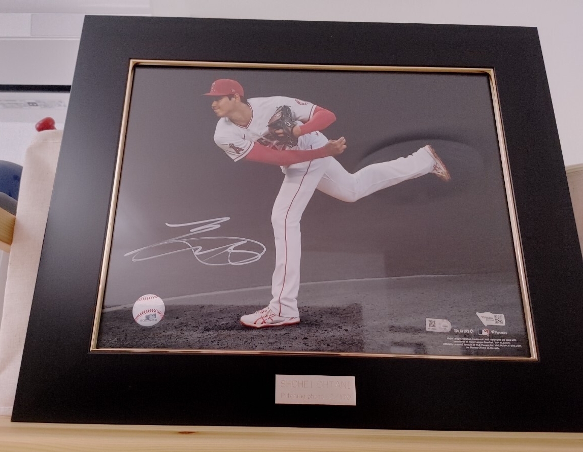 未使用に近い】大谷翔平 日本語 漢字 直筆サインボール MLB Fanatics社