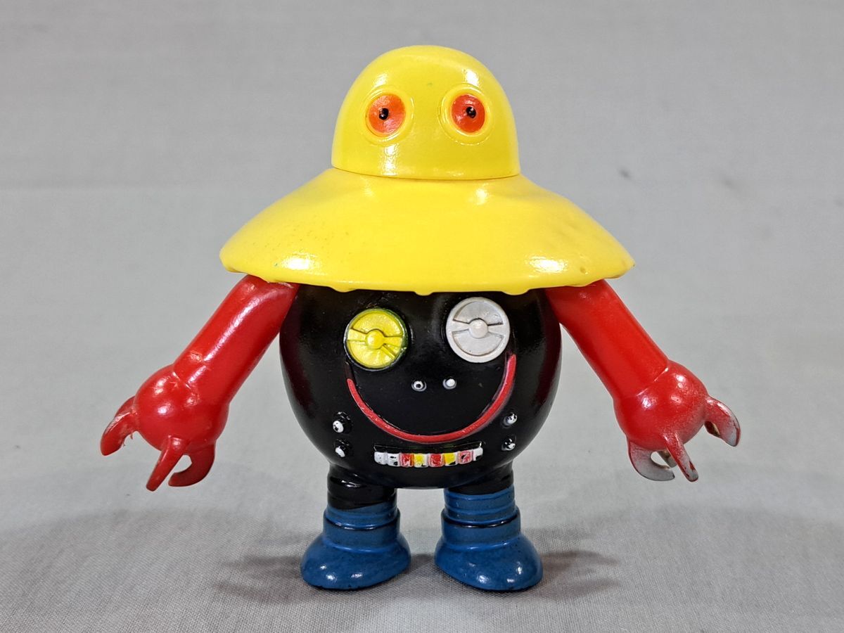 ☆当時物 ヒカリトーイ製作所 ソフビ人形 宇宙ロボット 2体セット