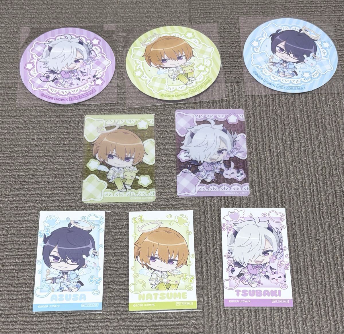 未使用に近い】PS Vita BROTHERS CONFLICT ハート型 缶バッジ 11種