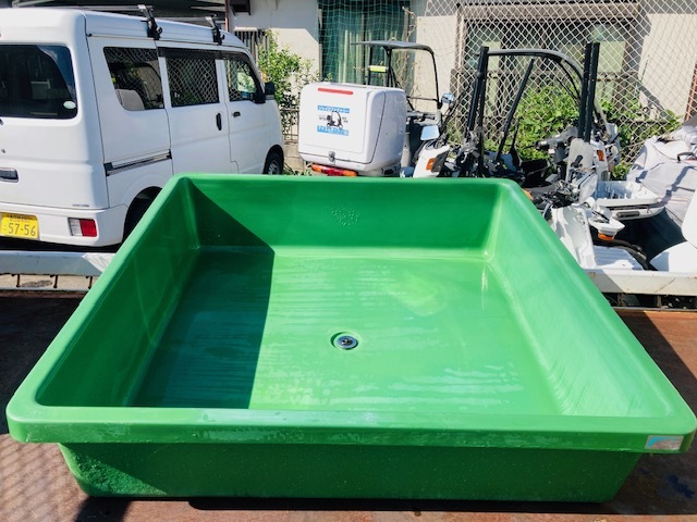 中古】らんちゅう水槽 FRP水槽 トーワケミカル 断熱材入り 120×75×50の