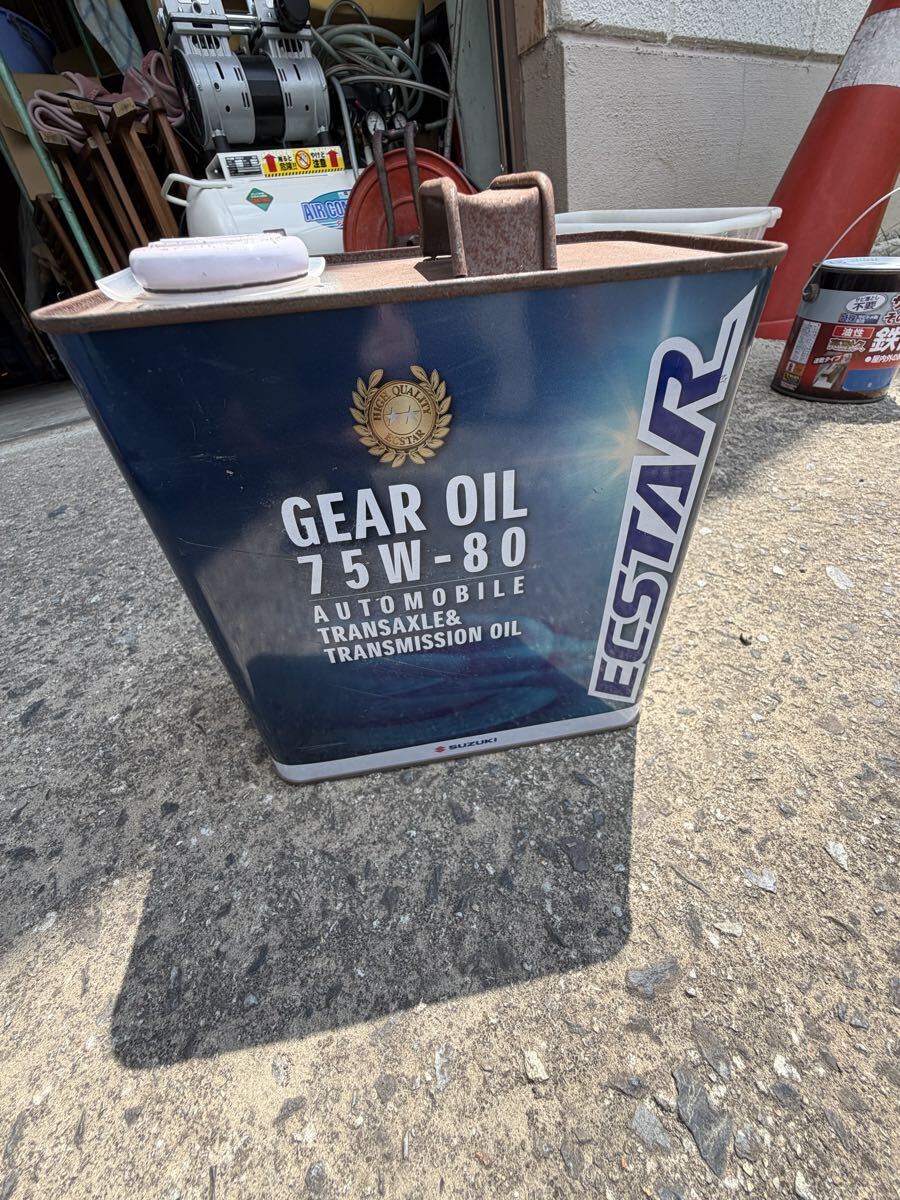 やや傷や汚れあり】三菱ふそう純正ミッションオイル SAE80 GL-3 残約