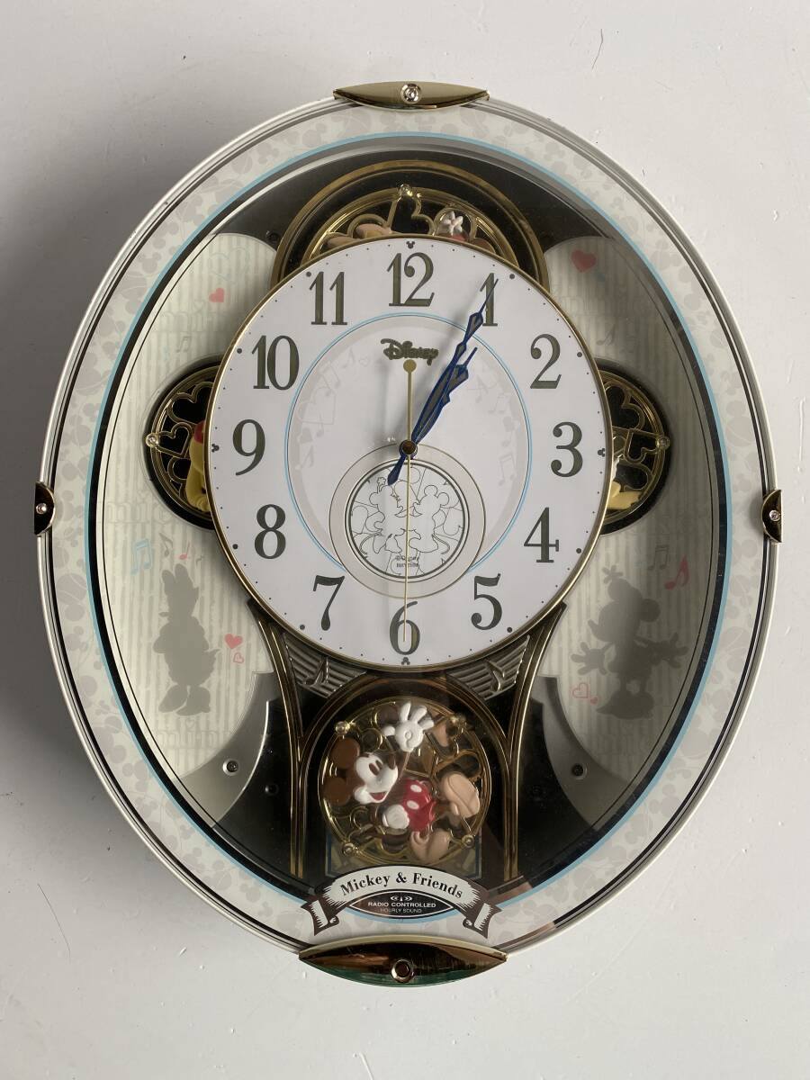 中古】03/98-18 SEIKO Disney ディズニー からくり時計 電波時計