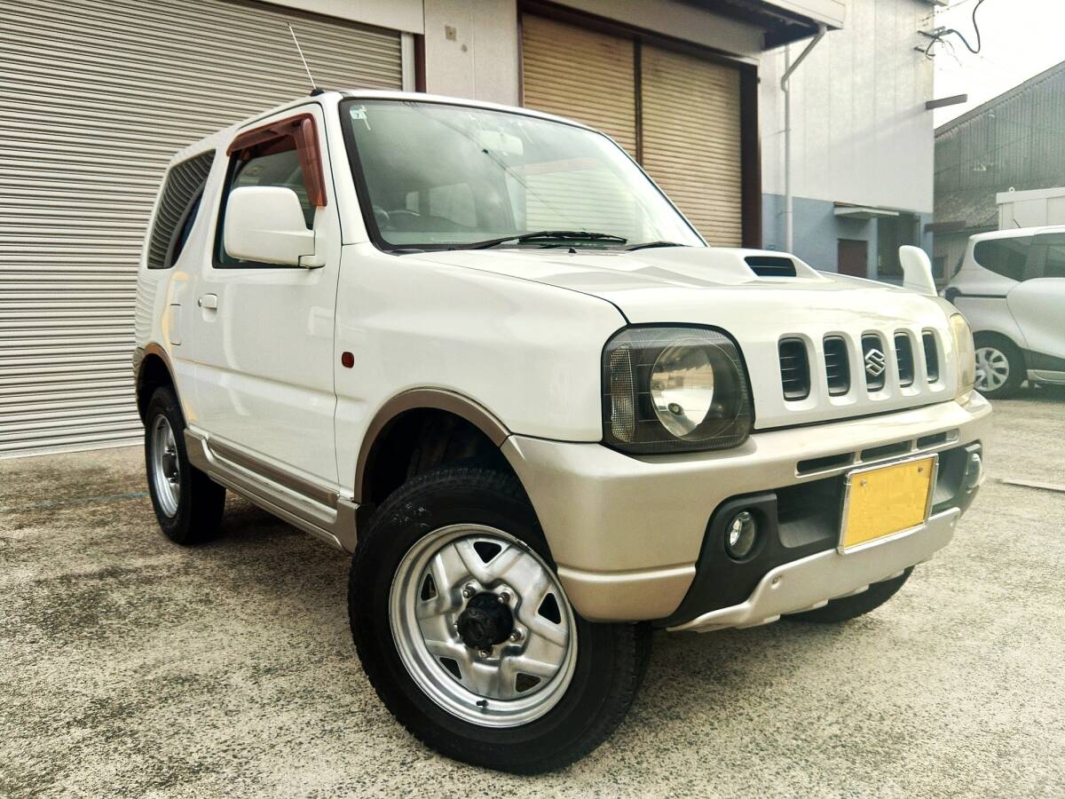 スズキジムニーJA11 5速MT 4WD 車検R8年8月 最終型 H7年 ジムニー JA11 5速マニュアル 公認リフトアップ 車検残
