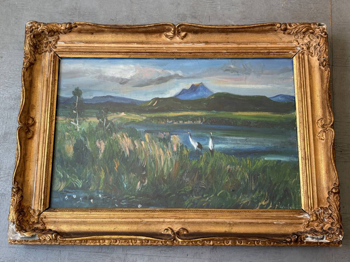 ☆上野山清貢☆「 バ ラ 」水彩画　未使用額！ 上野山清貢 直筆 油彩 魚 絵サイズ22 × 27cm 額サイズ47 × 54cmの落札