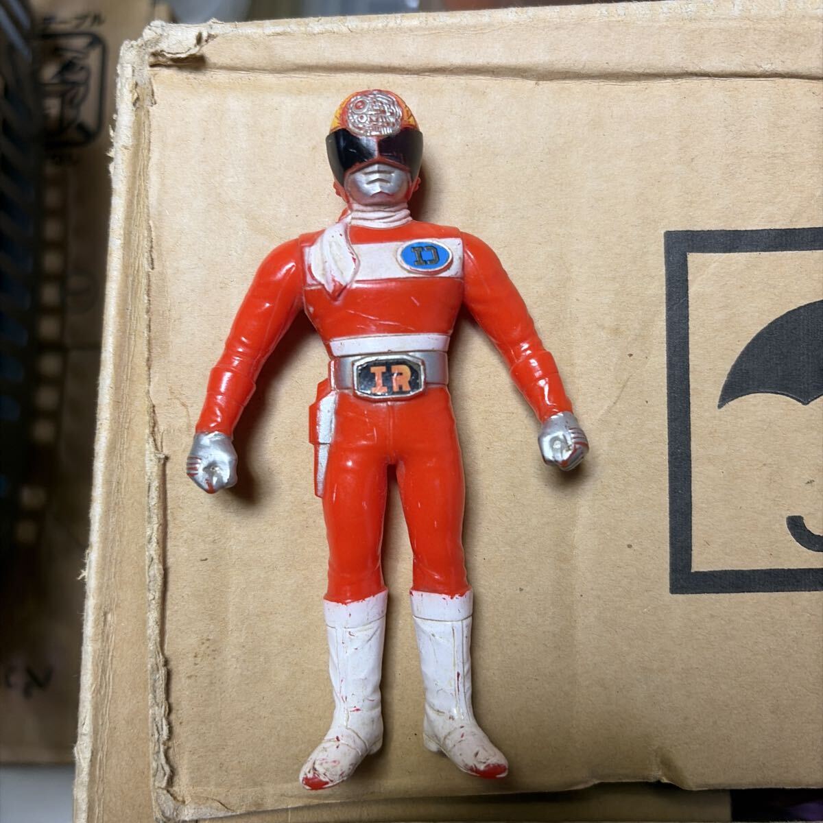 新品】デンジブルー お面 当時物 未使用 電子戦隊デンジマン ポピー