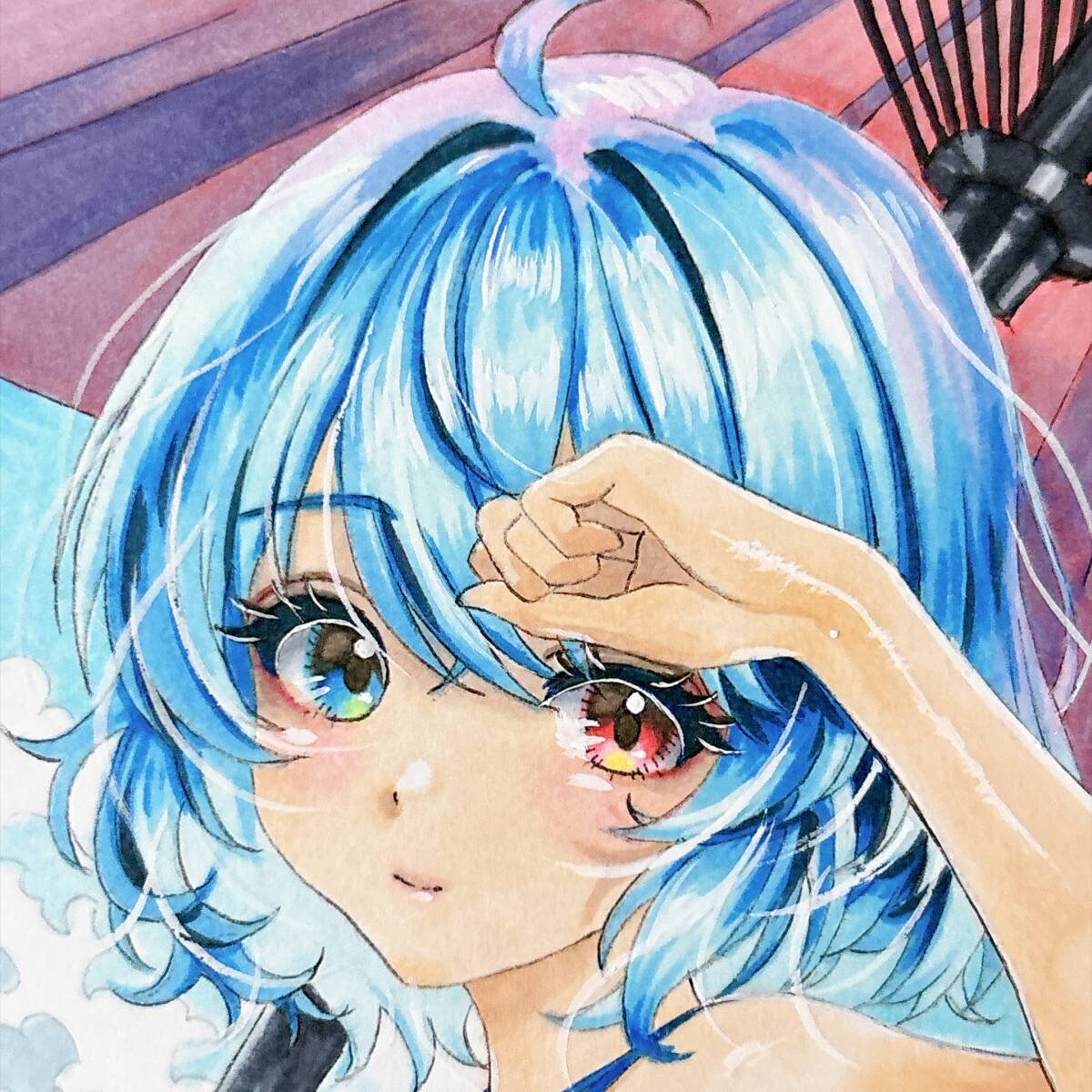 新品】ZUN先生 東方Project 霧雨魔理沙 直筆イラストサイン色紙の落札