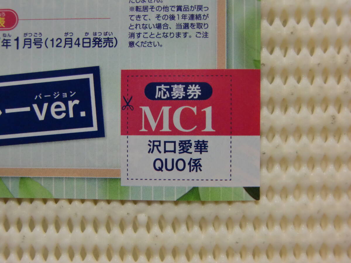 未使用】榎原依那 直筆サイン入りチェキ応募券 応募用紙 少年