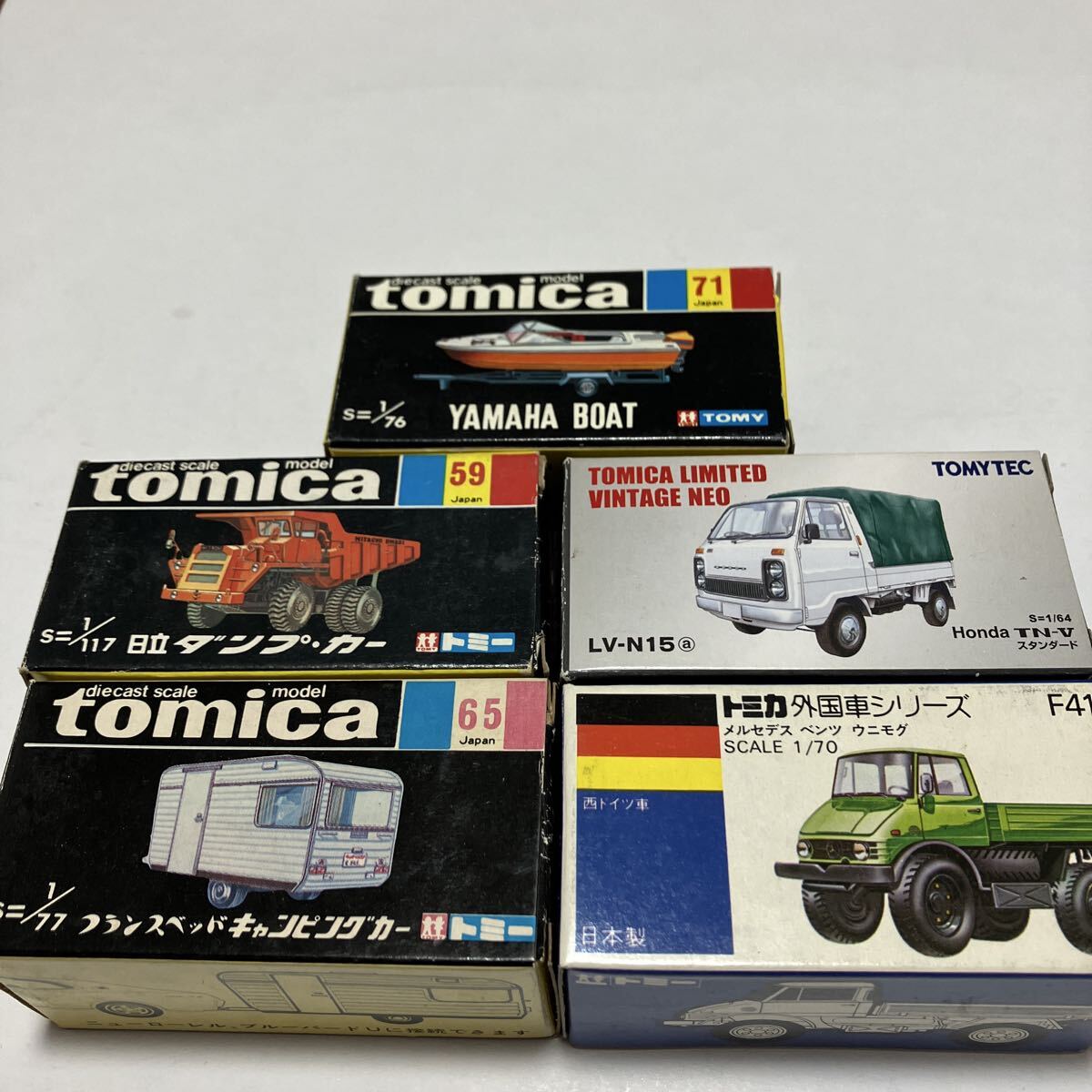 中古】トミカ 黒箱 52-1 T-23 日野 ダンプ・カー HINO DUMP CAR 橙