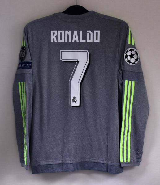新品】15-16 レアル・マドリード(A)#7 ロナウド RONALDO CL仕様 長袖